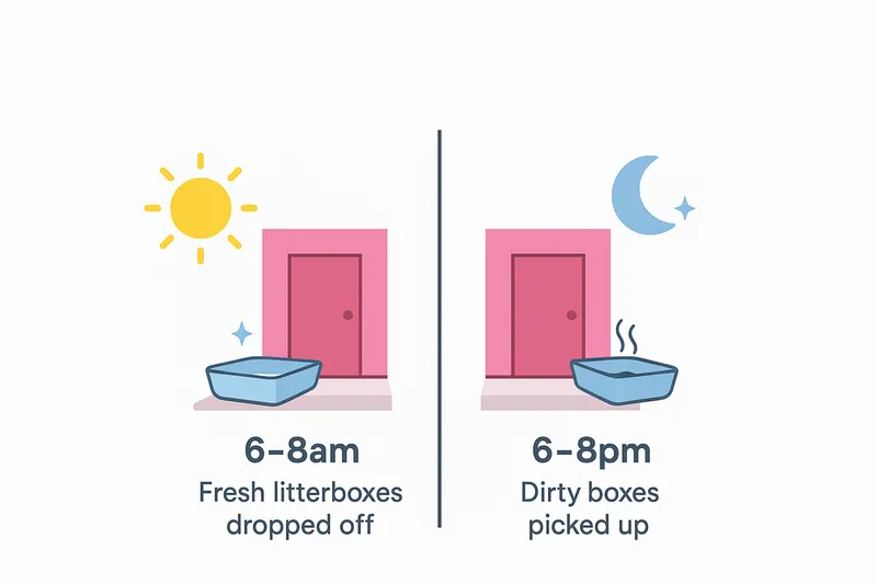 Litterbox exchange process